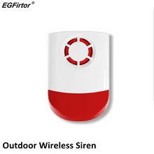 Продукции охранной сигнализации 110DB Беспроводной сирена Водонепроницаемый открытый сигнализации Strobe Siren для нашего дома аварийной Системы 315 МГц