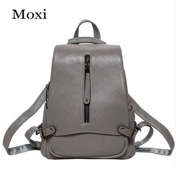 

New England Style Genuine Leather Women Backpack School Backpacks For Teenage Girls Real Cowskin Large Capacity Travel Bags
