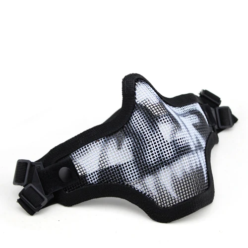 

Outdoor Half a face to face camouflage protection wire protective masks necessary outdoor cycling masks Field CS Mesh Airsof