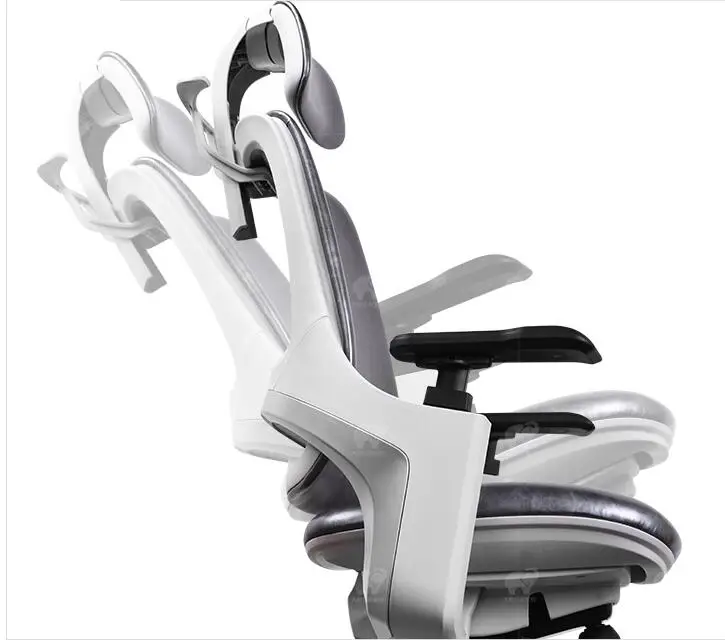 Leather boss chair reclining computer chair home modern minimalist conference chair designer office chair. -