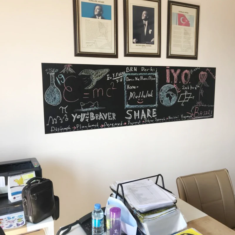 Наклейки на стену 60x200 см|blackboard sticker|sticker woodstickers elephant |