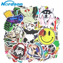 200 PCS Random Vinyl Skateboard Travel Case Helmet Sticker Decal ATV Motorcycle Car Stickers Fashion Rossi Funny Sticker Bomb