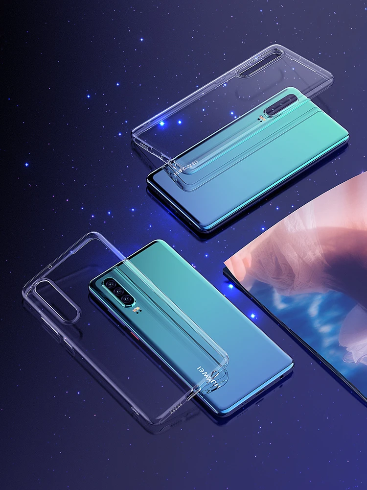 Прозрачный ТПУ чехол для huawei Honor 20 Pro Coque Мягкий силиконовый чехол для huawei P Smart Z P30 P20 Y6 Y7 Pro Y9 Prime задняя крышка