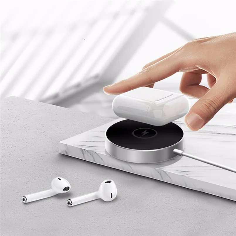 Mini 3 In 1 Wireless Charger ForiWatch For iPhone For Airpods Aluminum Alloy Fast Charging AirPower Wireless Charger 40AP810