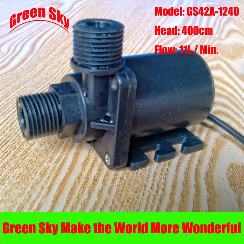 11L/Min 400cm Head 12V DC 14.4W Submersible fountain aquarium heating circulation electric water