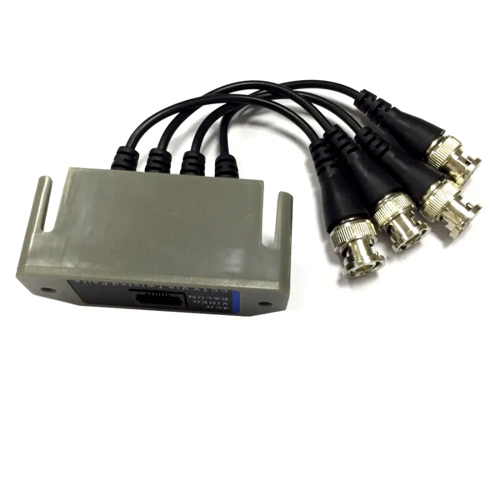 AZISHN 4CH HD пассивный видео Balun трансивер BNC в UTP RJ45 CCTV через витые пары для AHD TVI CVI