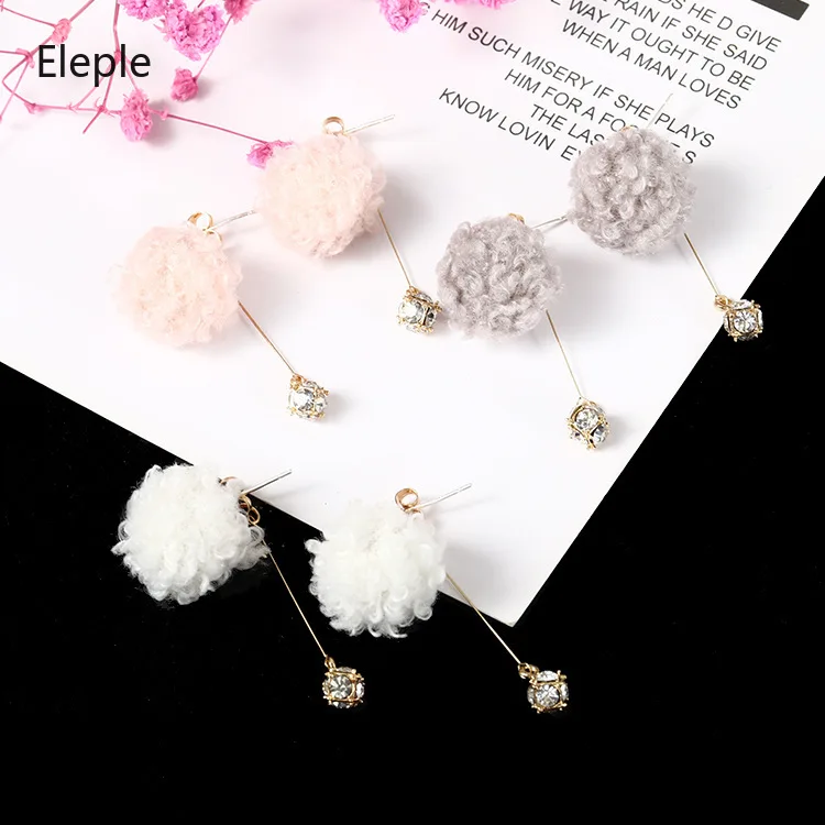 

Eleple Women Fashion Jewerly Earrings Lovely Small Cute Ball Earrings Crystal Earrings Birthday Party Celebration Earrings A0B04