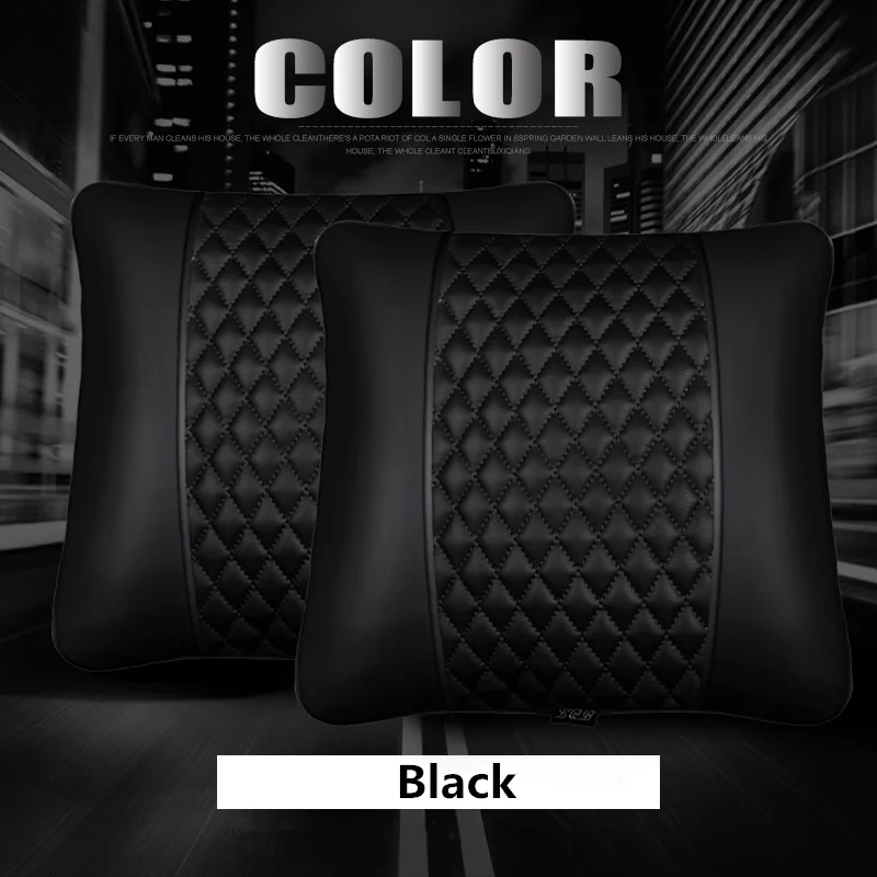 Автомобильный подголовник, подушка для шеи, подушка для салона автомобиля, четыре сезона, обычная подушка для автомобиля, подушка для талии - Цвет: Black 2 Waists