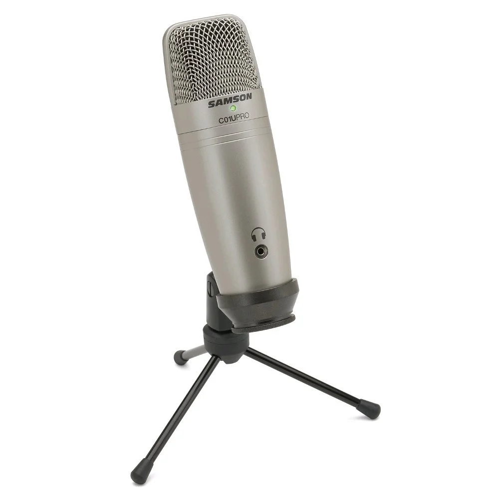 Samson C01u Pro Usb Studio Hypercardiod микрофон для мониторинга в реальном времени Большой мембранный конденсаторный микрофон Plug& Play Stand