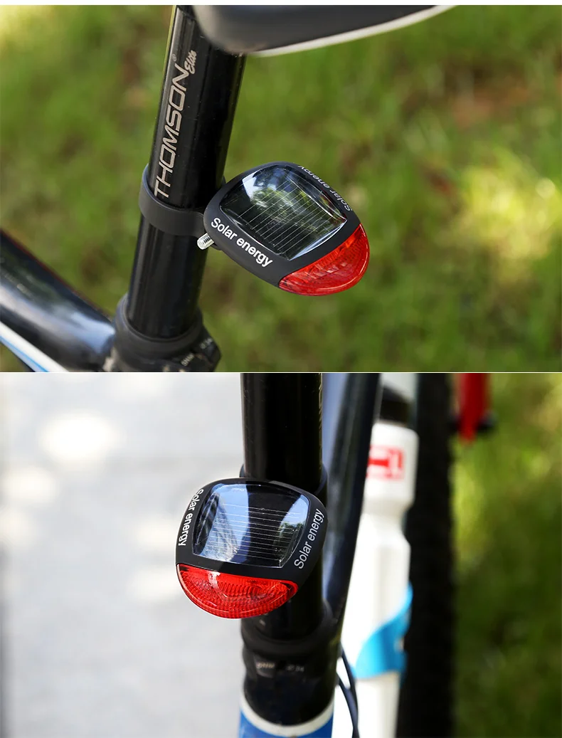 Perfect INBIKE Solar Power LED Bike Lights Taillights Night Safety Warning Lights Mountain Bike Riding Equipment Cycling Accessories 015 10