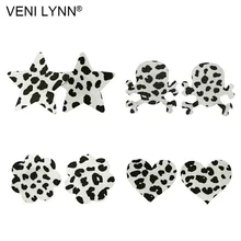 VENI LYNN 5 пар коровья зерно шаблон одноразовые звезды наклейки на соски груди Секс лепестка, цветок Boob нижнее белье Череп Pasties лента