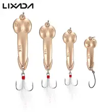 Lixada 4 шт./лот Крючки-Тройники ложка приманки 5 г/10 г/15 г/20 г металлический крючок со светоотражающим Перо хвоста снасти для рыбалки на карпа