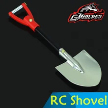 GWOLVES 1:10 mini Metal Shovel simulation Decorative tool For Rock Crawler Axial SCX10 CC01 RC4WD D90 TF2 trax trx-4 RC Parts