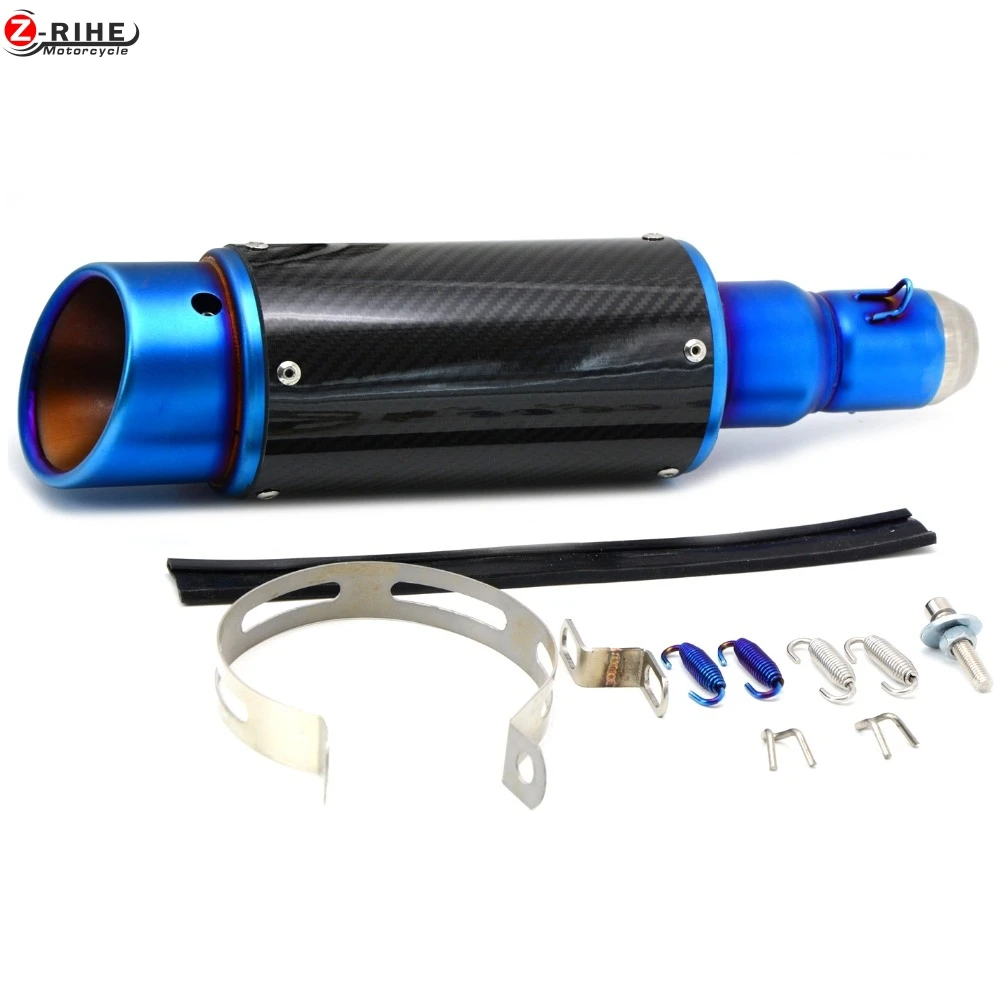 

36-51MM Universal Motorcycle Exhaust Carbon Motorbike Exhaust Pipes Bike Muffler For Honda CBR600F / CBR650F GROM MSX 125 RVFR80