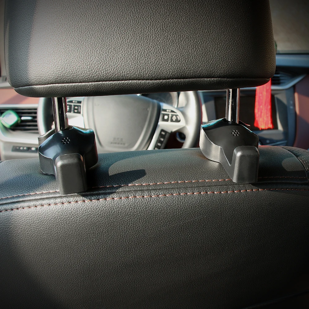 

2pcs Car Seat Back Headrest Hanging Hooks for VW jetta Golf POLO Passat Cruze kIA RIO K2 HYUNDAI IX35 Solaris Skoda Opel Mokka
