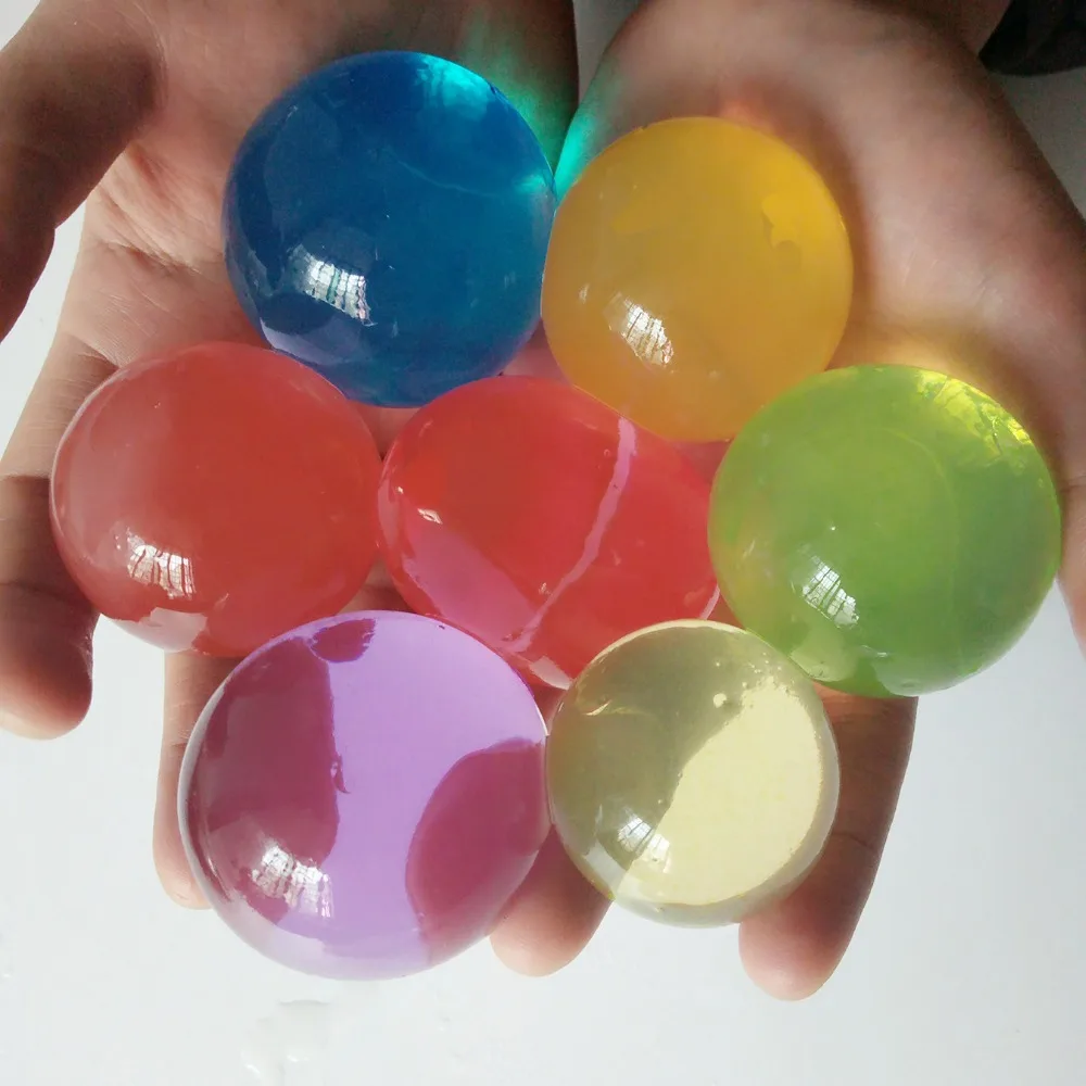 30 шт./лот шарики для выращивания воды большие Бусы Желе растут для домашнего украшения для детских игрушек Хрустальная почва