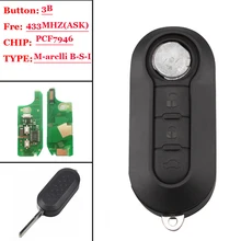 Тип(1 шт.) 3 кнопки дистанционного брелока 433 МГц ID46 для Fiat 500L MPV Ducato для Citroen Jumper для peugeot Boxer 2008