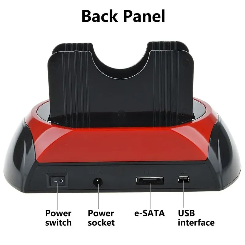 IDE SATA Dual All In 1 HDD Dock Docking Station Hard Disk Drive Hdd 2 5 3