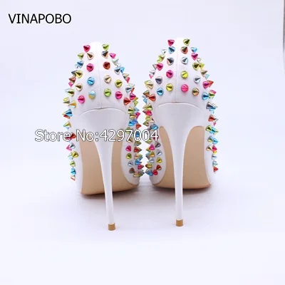 1Free-shipping-fashion-women-pumps-white-matt-multi-studded-spikes-pointed-toe-high-heels-sandals-shoes (1)