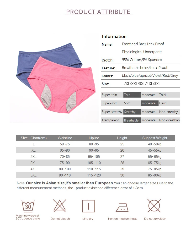 Герметичные менструальные трусики женское нижнее белье физиологические брюки хлопковые трусы размера плюс женское белье непромокаемые трусики