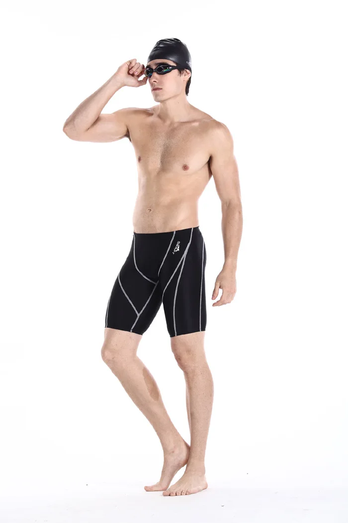 Sbart мужские плавки черный купальник для мальчиков плавки шорты для плавания Серфинг Плавание до колена пляжные шорты летний купальный костюм для мужчин