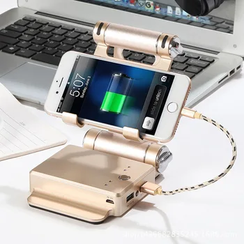 

2 in 1 Portable Power Bank 10400mAh External Battery Pack Foldable Phone Holder Poverbank Dual USB Powerbank Mobile Charger