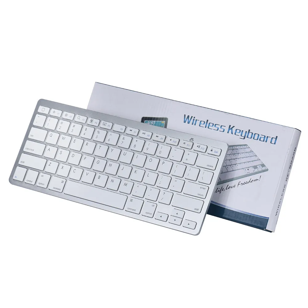 Эргономика удобные ультра-тонкие клавиши Удобная тонкая мини Bluetooth беспроводная клавиатура для iPad Pro 9,7/12,9# ZS