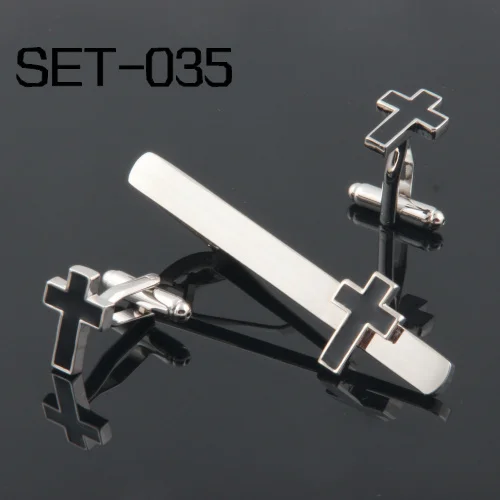 Novelty Interesting Tie Clips & Cufflinks Set Can Be Mixed Free