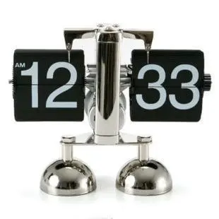 free shipping wholesale fashion personalized libra flip clock metal