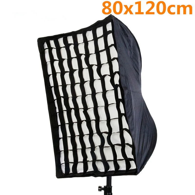 

Photo Studio 80x120cm Umbrella Softbox Diffuser Reflector+Grid Honeycomb Photography Soft Box Light Box for Speedlite Flash