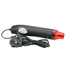 Soft ceramic hot air gun DIY rubber stamp convex powder relief powder heat shrinkable sheet 230v British standard black white