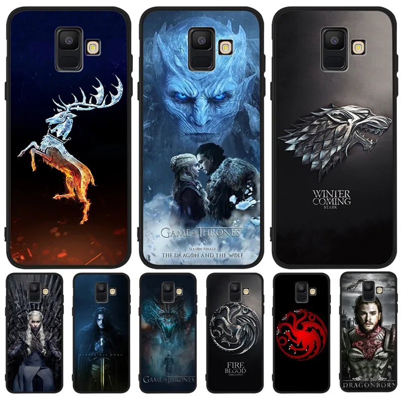 

Thrones Daenerys Dragon Jon For Samsung Galaxy A9 A8 A7 A6 A5 A3 J3 J4 J5 J6 J8 Plus 2017 2018 phone Case Cover Coque Etui soft