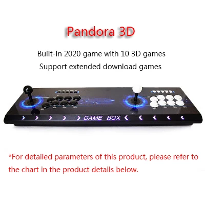 Pandora Box 2200 игра в одном встроенном аркадном 3D видео игры Поддержка HD качества расширение подключения PS tv и другой игровой консоли - Цвет: Серый