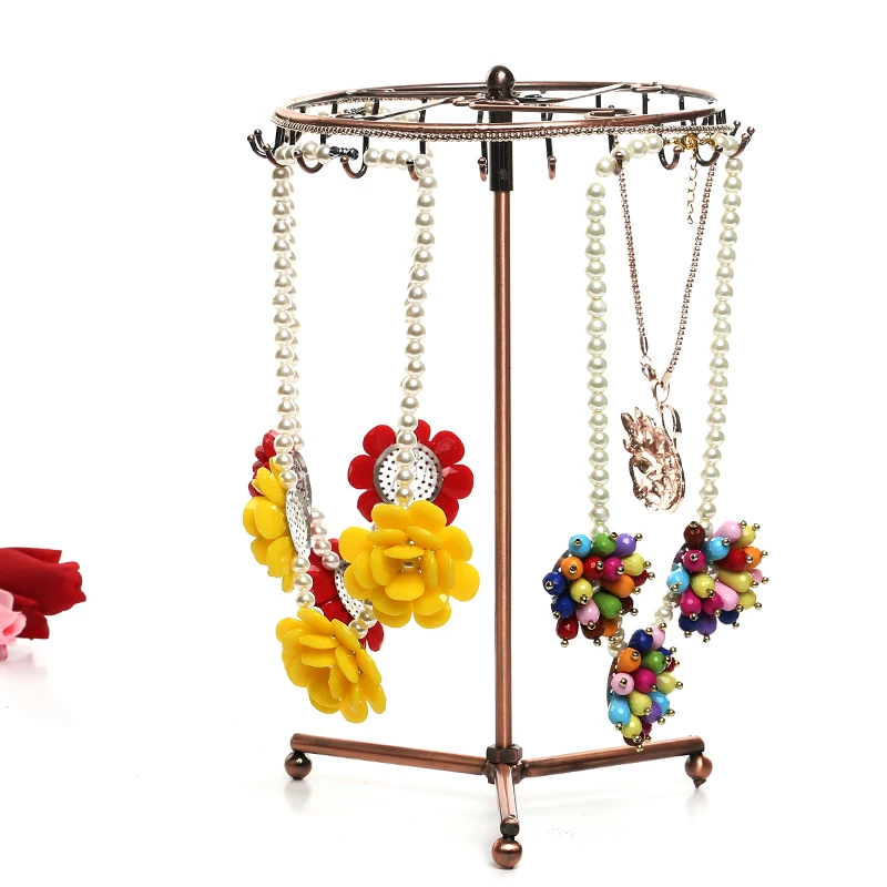 

Creative Pendant Necklace Chain Hanger Rotating Jewellery Display for Earrings Bracelet Hair Ring Stand Rack Jewellery Organizer