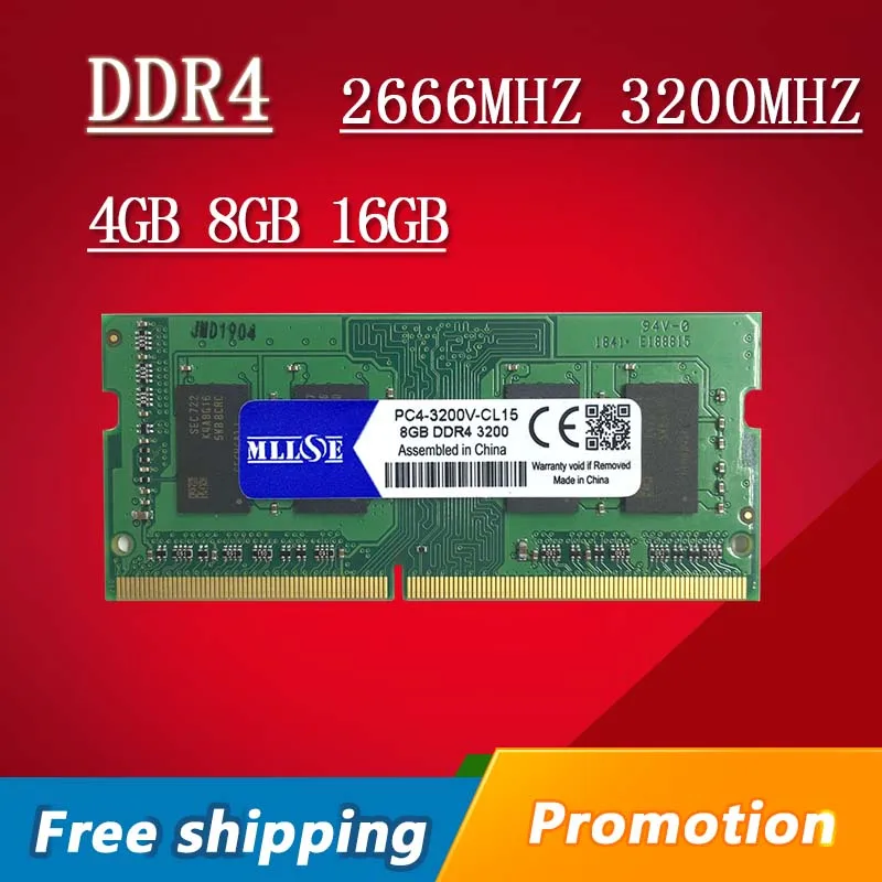 

Sale Laptop Memory 4GB 8GB 16GB DDR4 RAM 2666Mhz 3200Mhz PC4 2666 3200 ddr 4 SODIMM Sdram notebook Memoria DDR4 4G 8G 16G