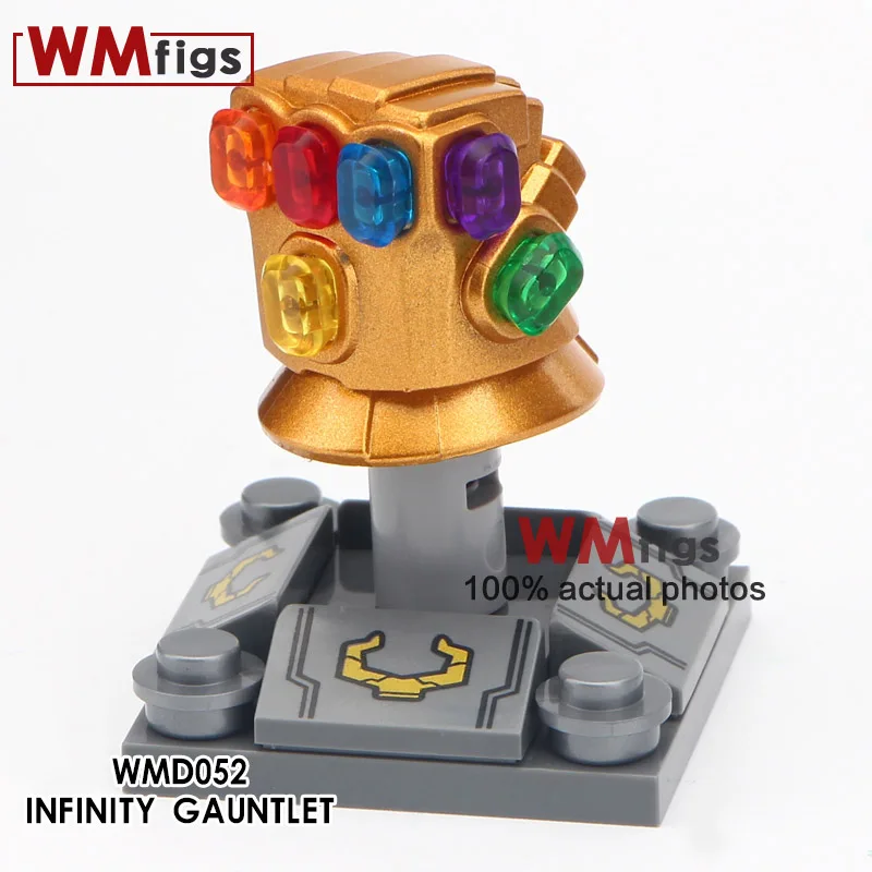 

50pcs/lot Super Infinity Gauntlet Heroes Avengers Chrome With 6pcs Power GROOT Stones Thanos iron man guantelete Toys