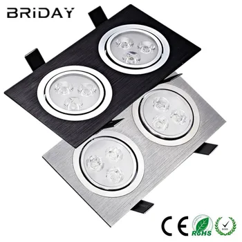 

12w 20W 28W Square double led Ceiling dimmable Epistar LED ceiling lamp Recessed Spot light Downlight 110V-220V