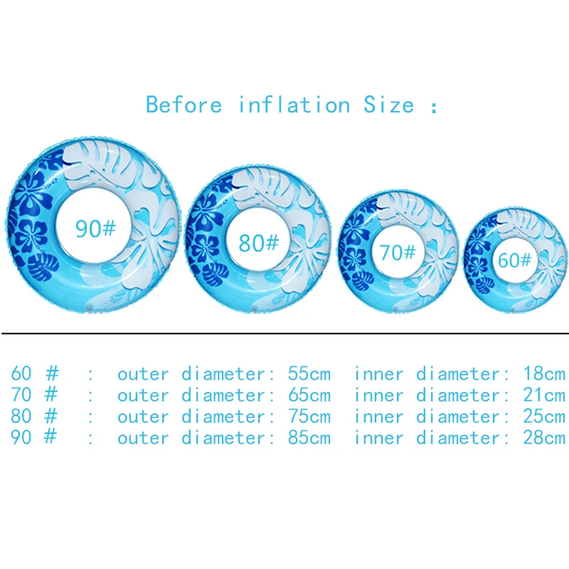 Унисекс для взрослых бассейн и аксессуары для плавания кольцо безопасности 70 #/80 #/90 # поплавок круг для купальный надувные Цвет случайный