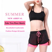 Бег эластичный дышащий Бодибилдинг Спорт femme deportivo mujer Йога спортивные шорты для фитнеса женщин