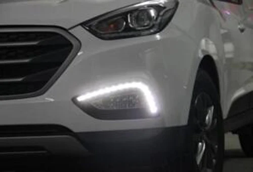 

Car style Fog lamp Relay LED Daylight Driving DRL Daytime Running Light For Hyundais IX35 2011 2012 Waterproof Car daylight
