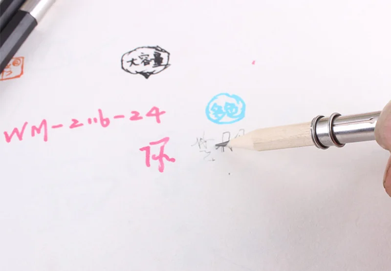 EZONE карандаш удлинитель держатель художественный ученический инструмент для рисования регулируемый металлический карандаш удлинитель для школы