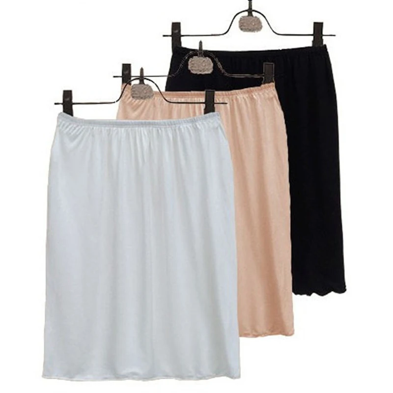 Женская Нижняя юбка, Однотонная юбка, базовая мини-юбка из модала, сексуальные женские юбки-слипы, Vestidos, летнее повседневное нижнее белье