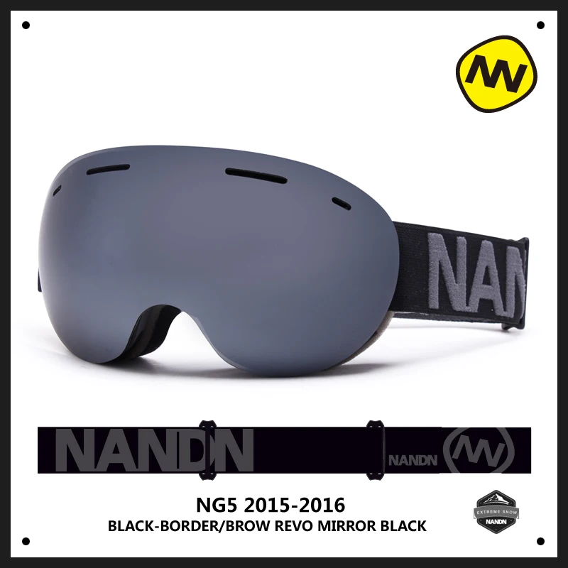 NANDN Double Layer Large Spherical Ski Snowboarding Climbing Goggle UV