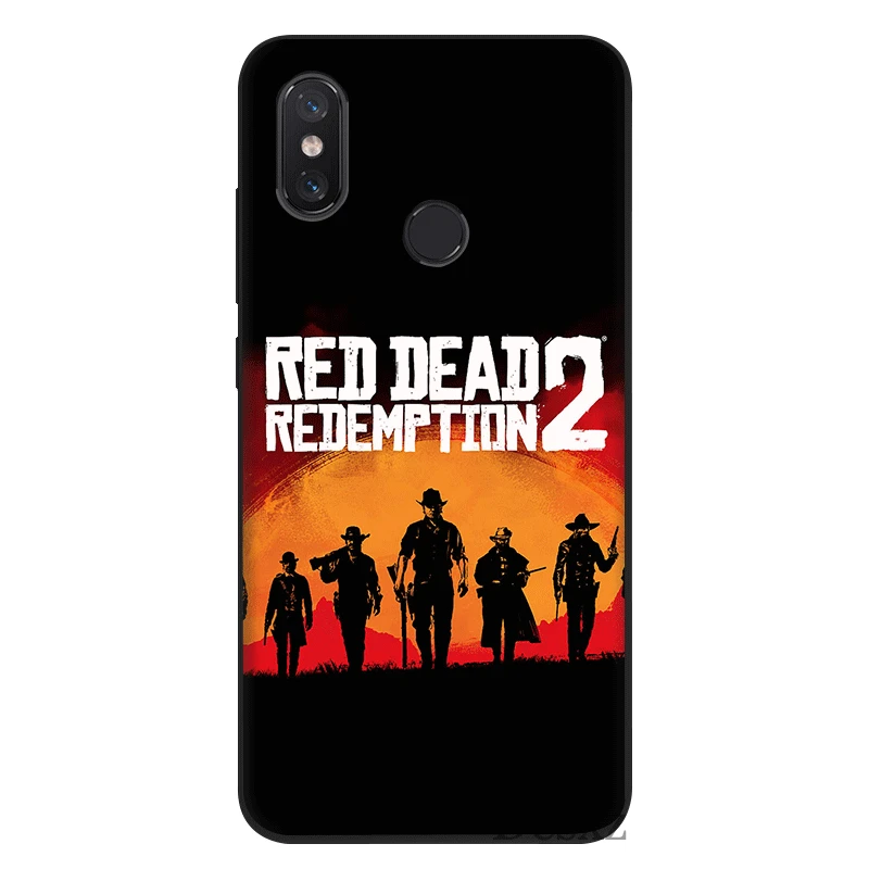 Силиконовый чехол для телефона Xiaomi Mi 6 8 Lite A1 A2 5X 6X Lite F1 9 SE MAX 3 чехол крутая игра красные изображения из фильма «Red Dead Redemption» 2 ТПУ оболочки - Цвет: B1