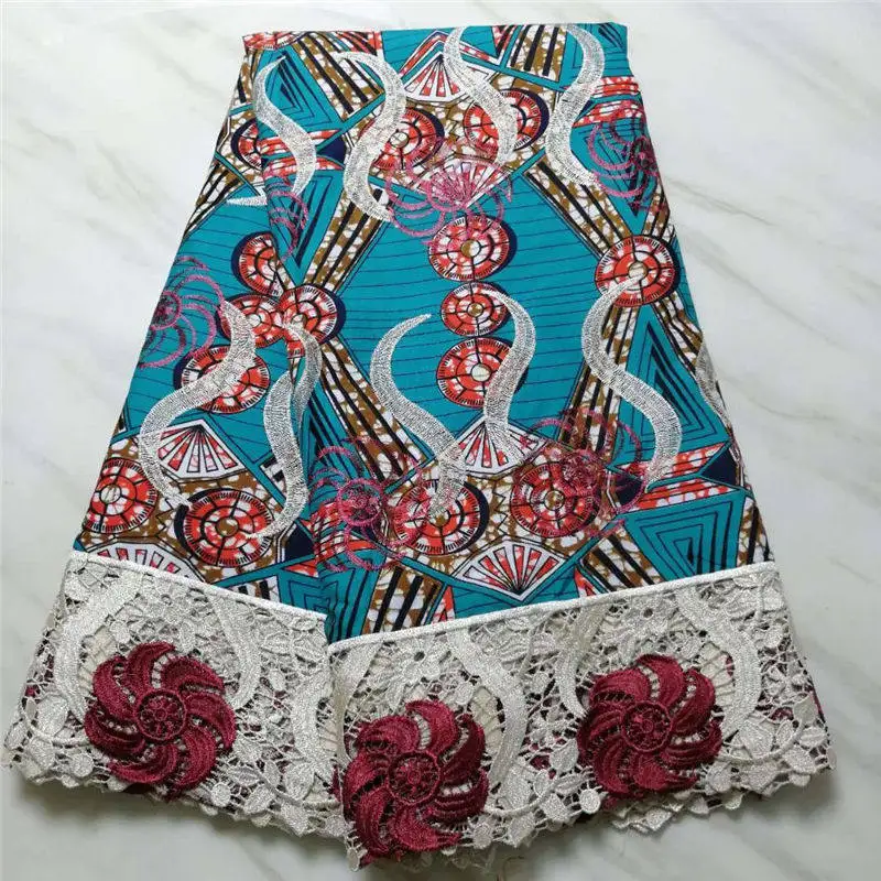 Африканский Анкара воск высокого качества кружевной ткани для женщин Свадебное платье принты стиль гипюровый в нигерийском стиле кружева Хлопок Кружева