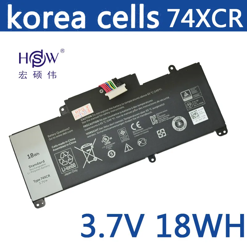 

new Genuine 74XCR battery for Dell Venue 8 Pro 5830 18Wh 3.7V T01D Windows tablet VXGP6 X1M2Y 074XCR original batteries