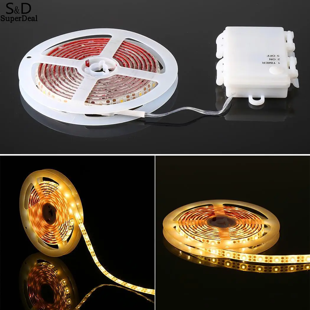 Self adhesive 60 Flexible Light Strips Waterproof Tape for Christmas