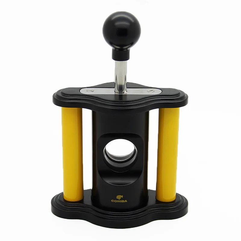 COHIBA High end Luxurious Yellow Guillotine Spring Style Cigar Cuttercutter cohibacutter