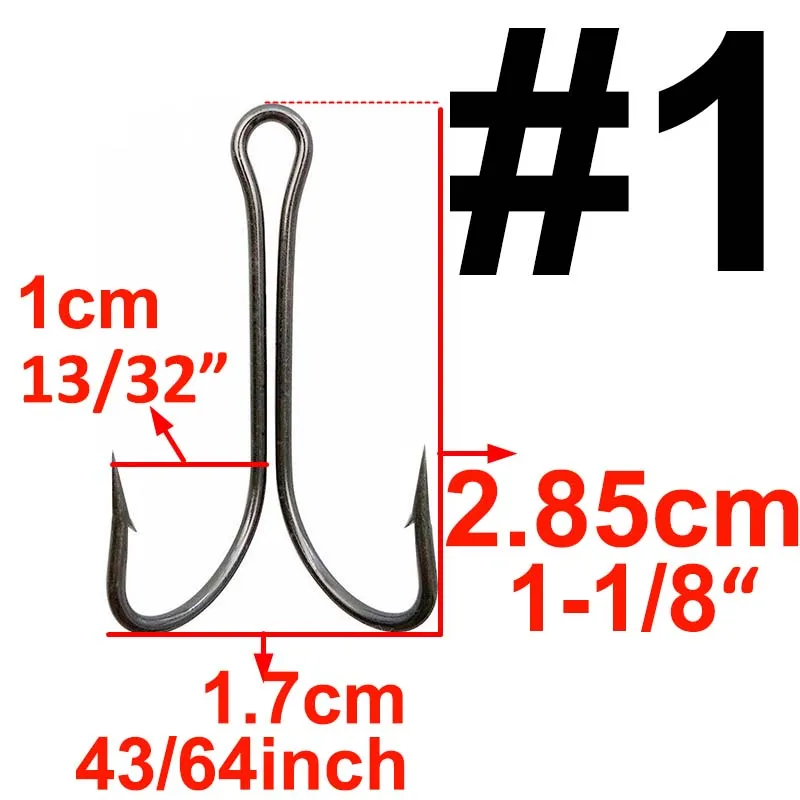 20 штук, двойной рыболовный крючок, для завязывания мушек, двойной крючок для джига, баса, рыболовный крючок, Размер 1, 2, 4, 6, 8, 1/0, 2/0, 3/0, 4/0, 5/0