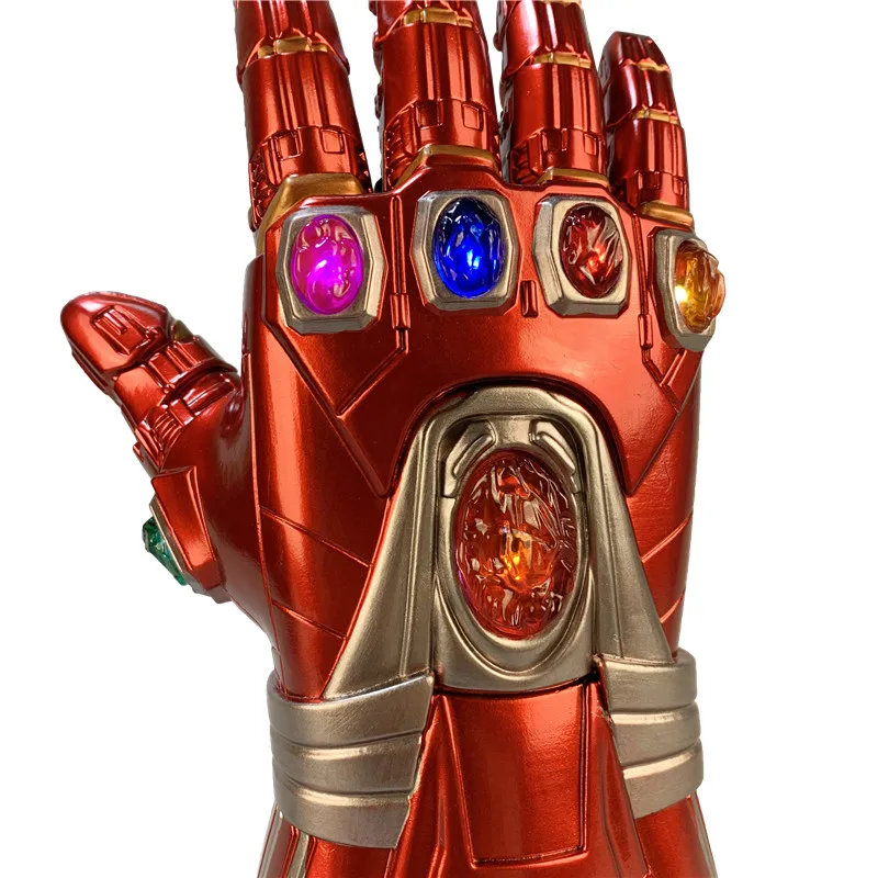 1:1 светодиодный светильник Thanos Gauntlet War cosplay светодиодный перчатки подарок костюм Хэллоуин реквизит